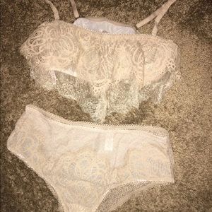 Bralette and high waisted panty set